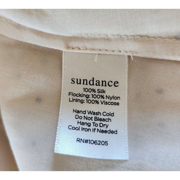 Sundance Gentle Days Smocked Polka Dot Blouse Size Large - Picture 6 of 6